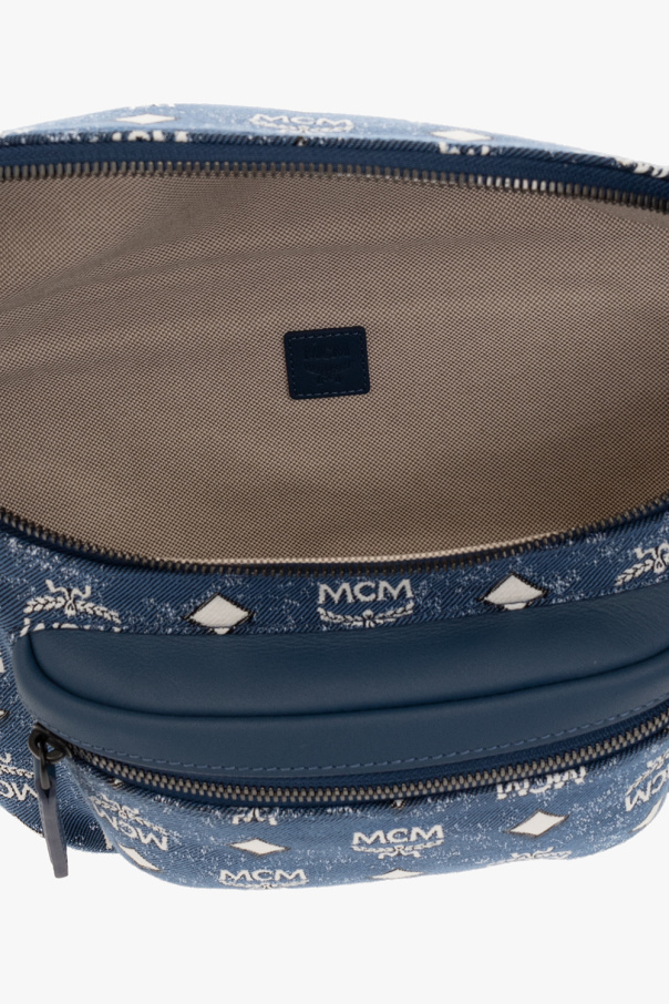 Navy blue sale mcm bag